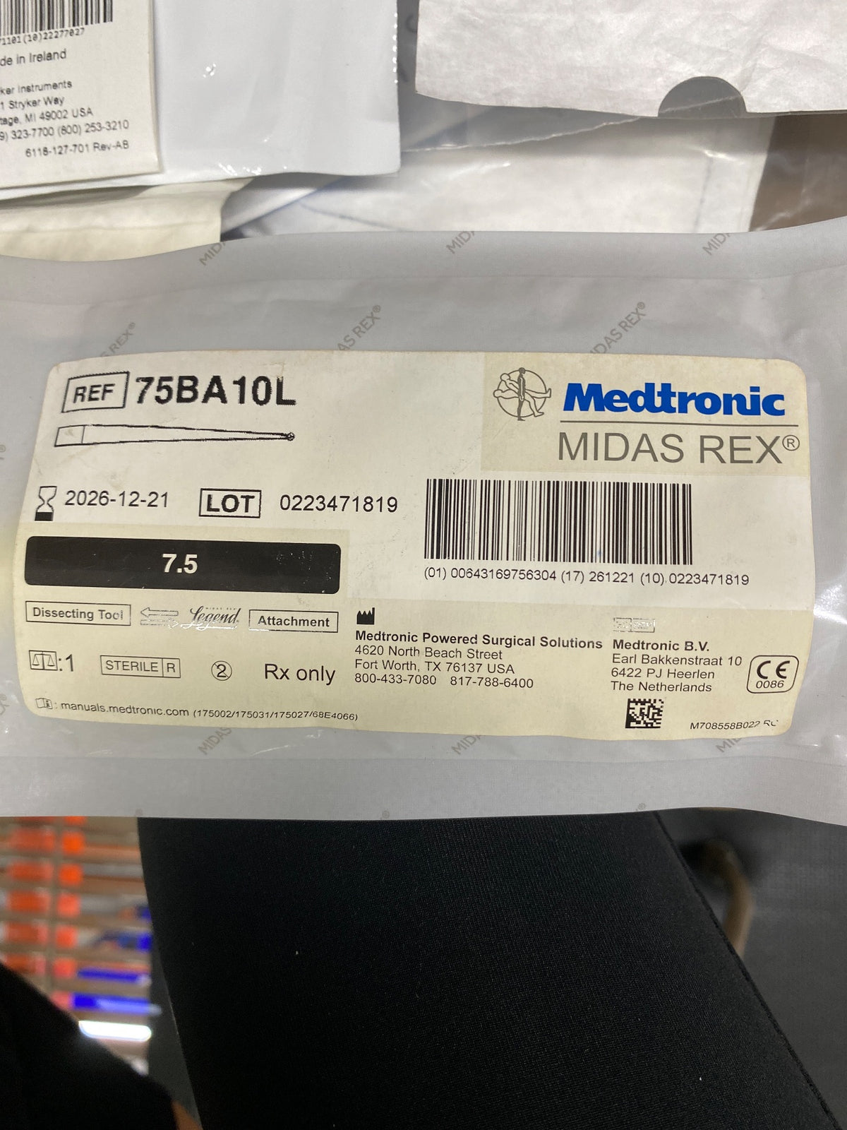 75BA10L - MEDTRONIC - TOOL 75BA10L LGN 7.5CM 1MM BALL FLTD L, (EA/1)