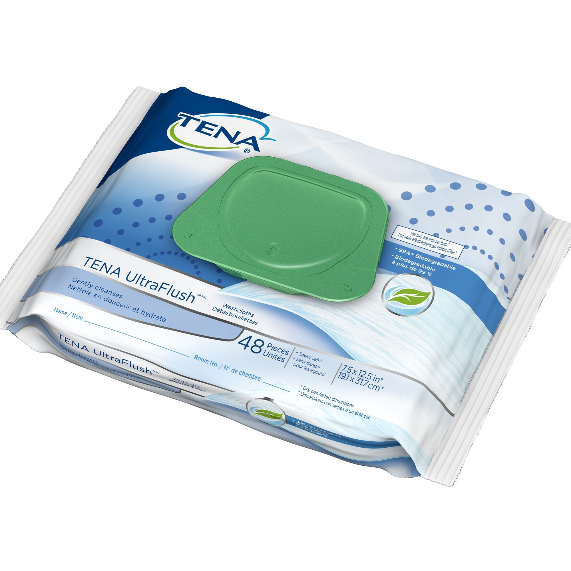 931638 - TENA - TENA ProSkin UltraFlush Flushable Personal Wipe, 65726, Pack of 48, (PK)
