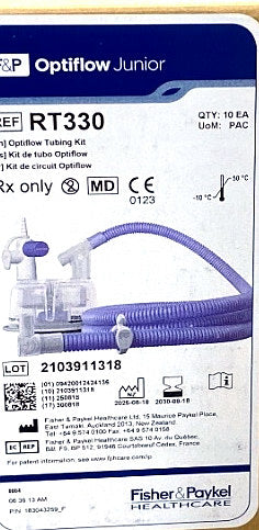 RT330 - FISHER & PAYKEL - Optiflow Tubing Kit, (BX/10)