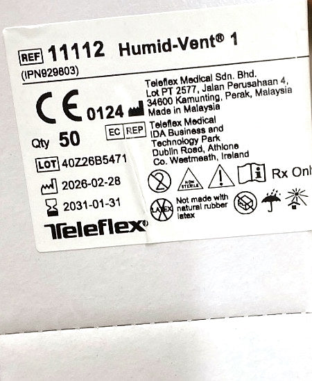 11112 - TELEFLEX - HUMID VENT 1, (BX/50)
