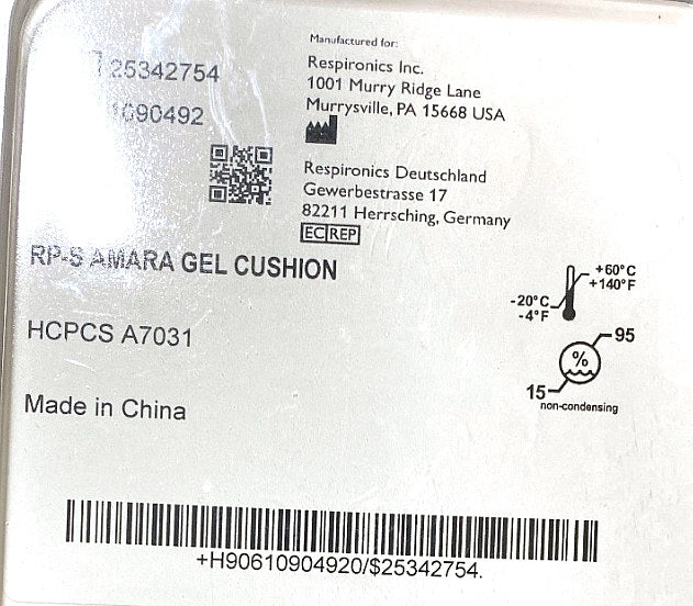 1090492 - RESPIRONICS - RP S Amara gel cushion, (EA/1)