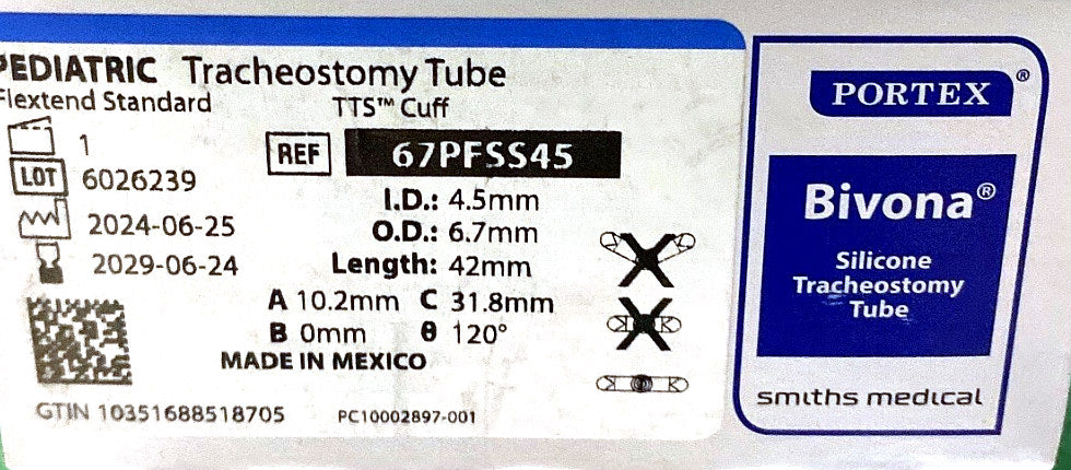 67PFSS45 - SMITHS MEDICAL - Bivona, (BX/1)