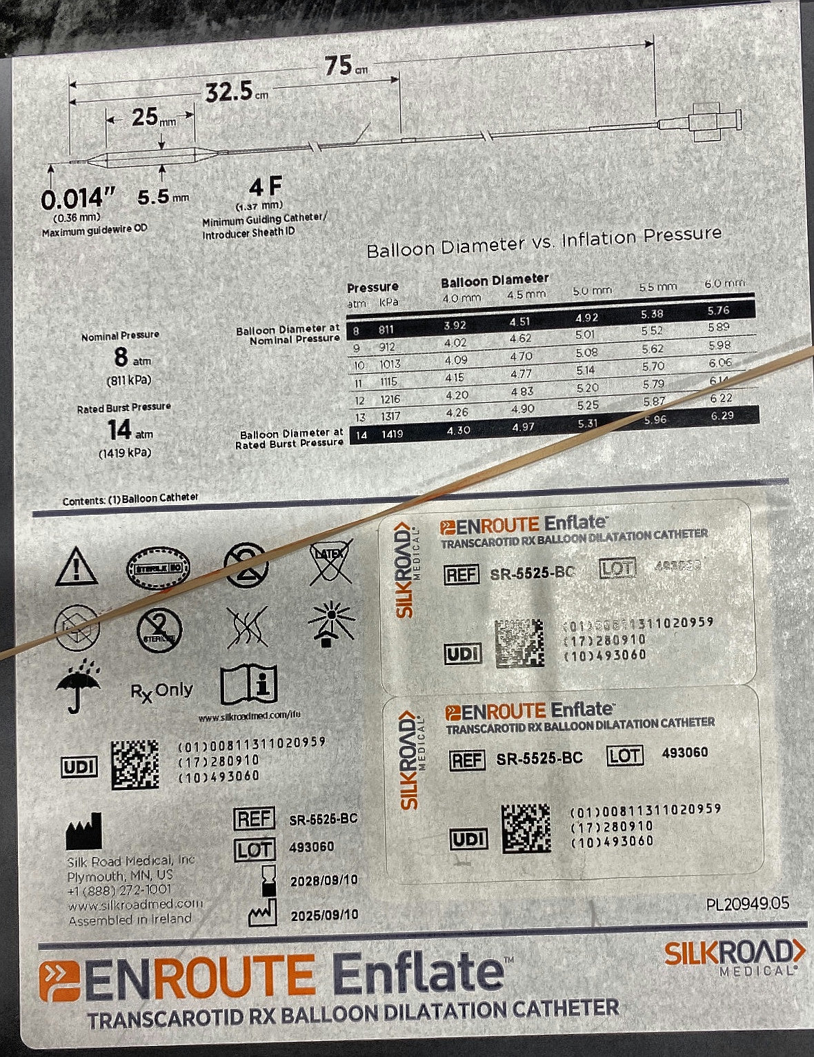 SR-5525-BC - SILKROAD MEDICAL - 5.5mm X 25mm, (BX/1)