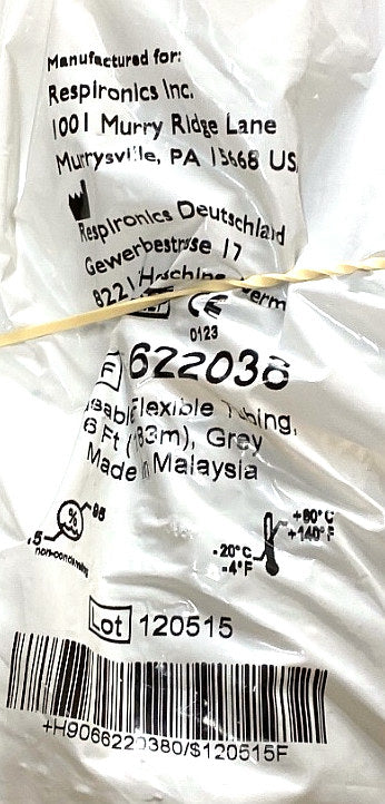 622038 - RESPIRONICS - Reusable flexible tubing, (EA/1)