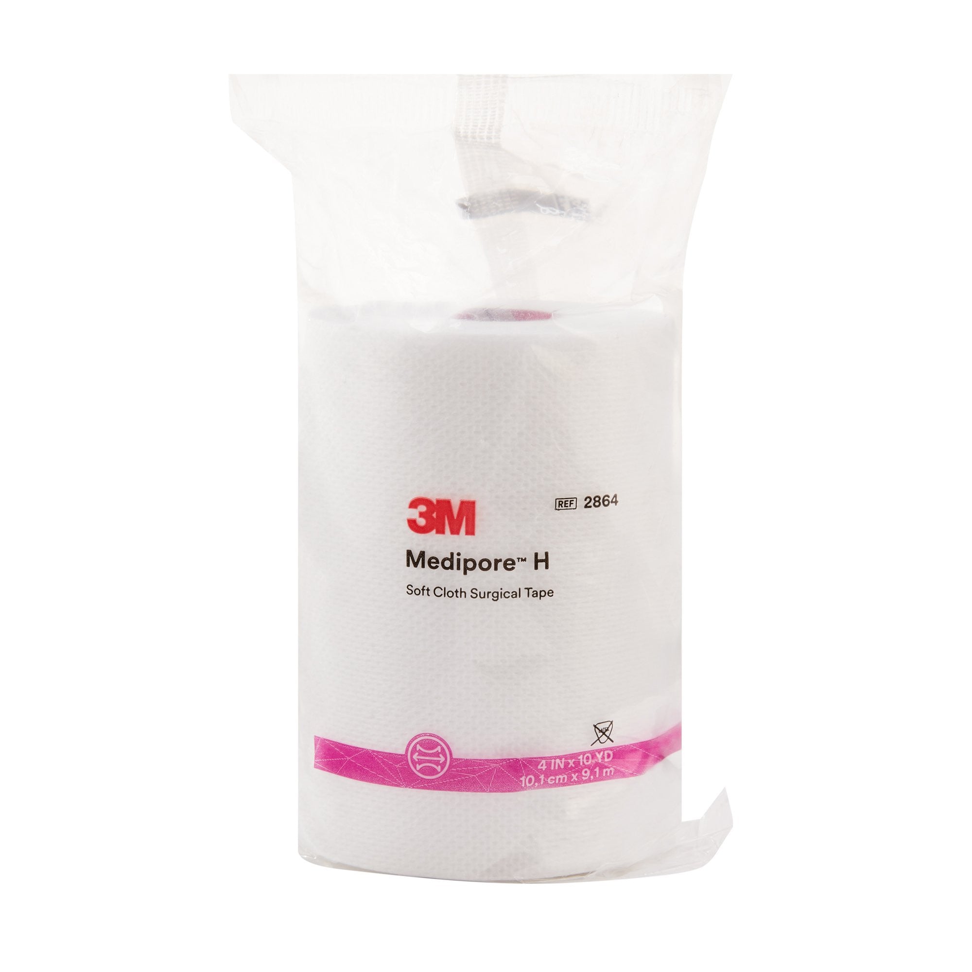 314412 - Medipore - 3M Medipore H Perforated Medical Tape White 4 in X 10 yd Soft Cloth, 2864, Case of 12, (CS)