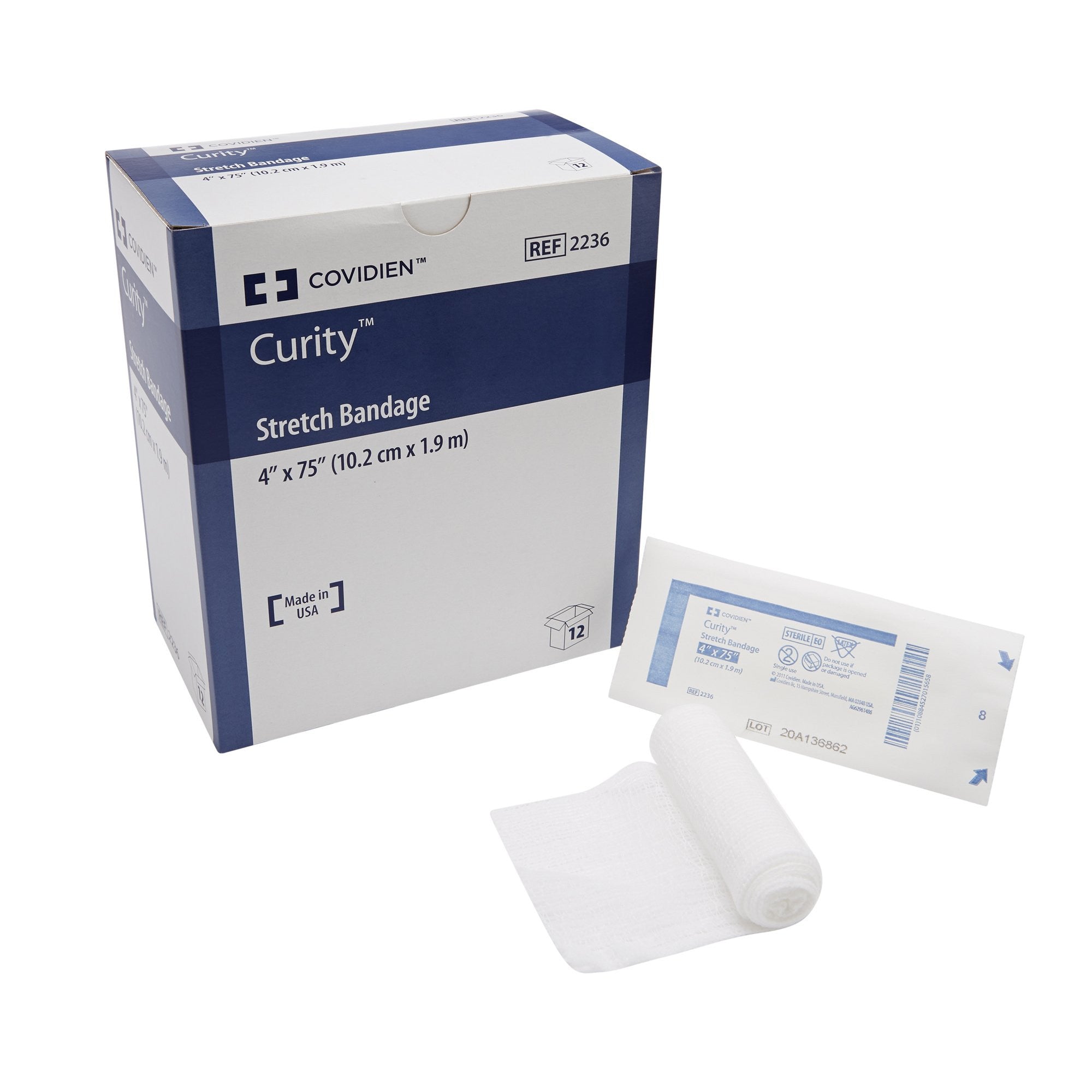 188588 - Curity - Curity Conforming Bandage 4 X 75 Inch 1-Ply Sterile 1 per Pack, 2236, Case of 96, (CS)