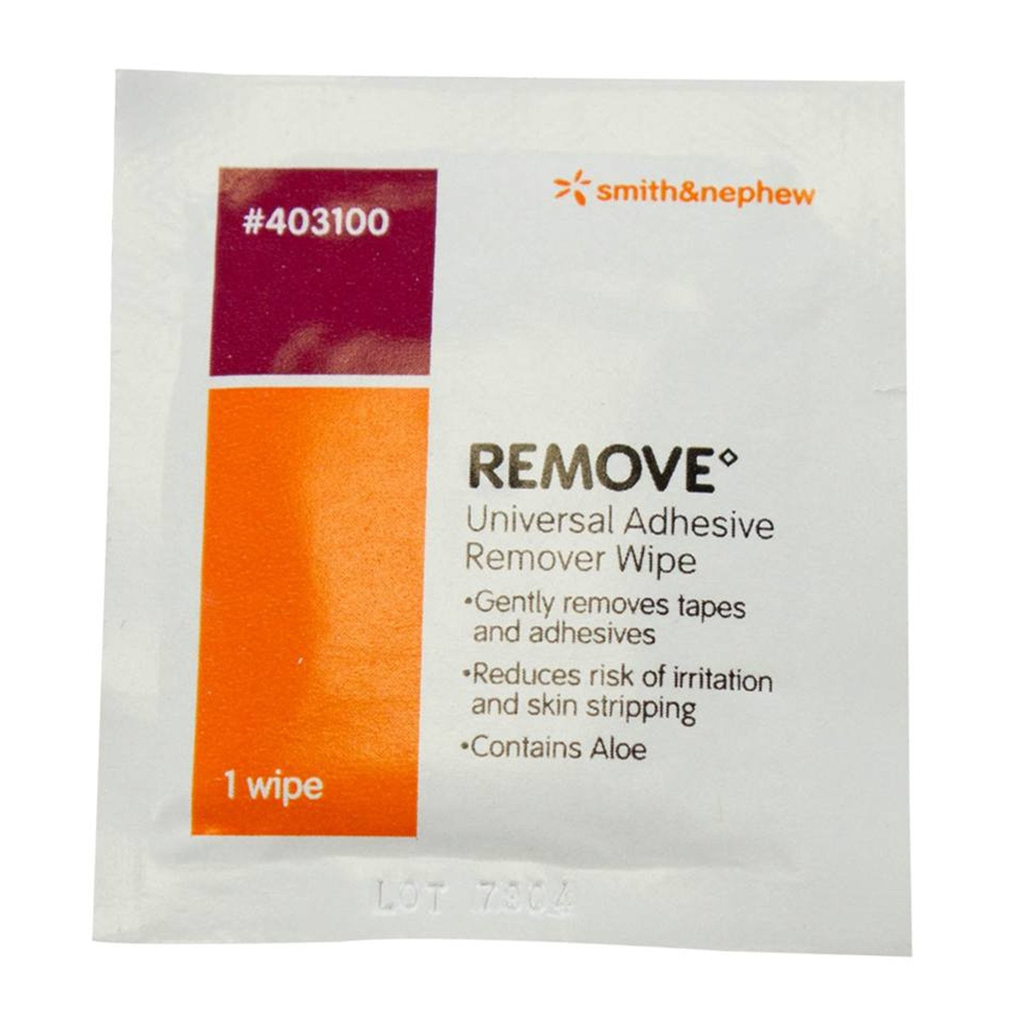 211501 - Remove - Remove Adhesive Remover Wipe Alcohol Based, 403100, Sample Pack of 1, (EA)