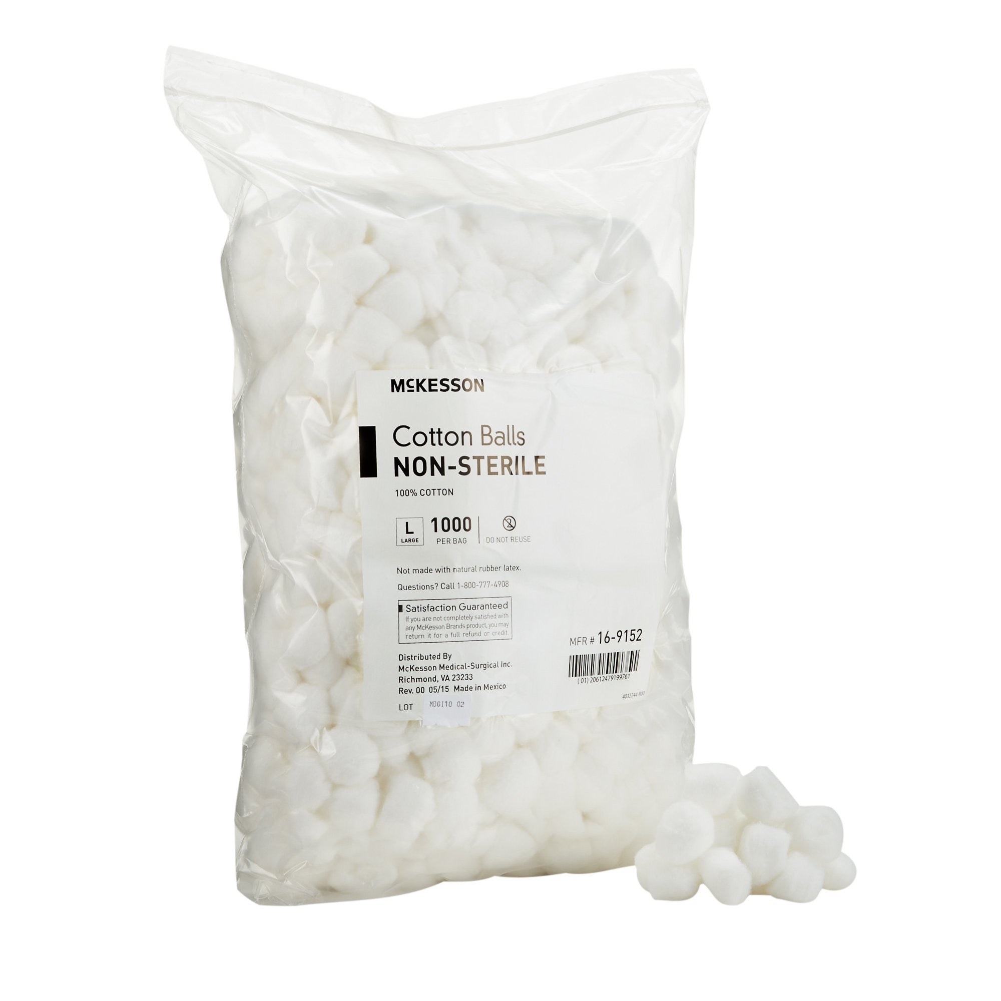 980220 - McKesson - McKesson Cotton Ball Large, 16-9152, Case of 2000, (CS)