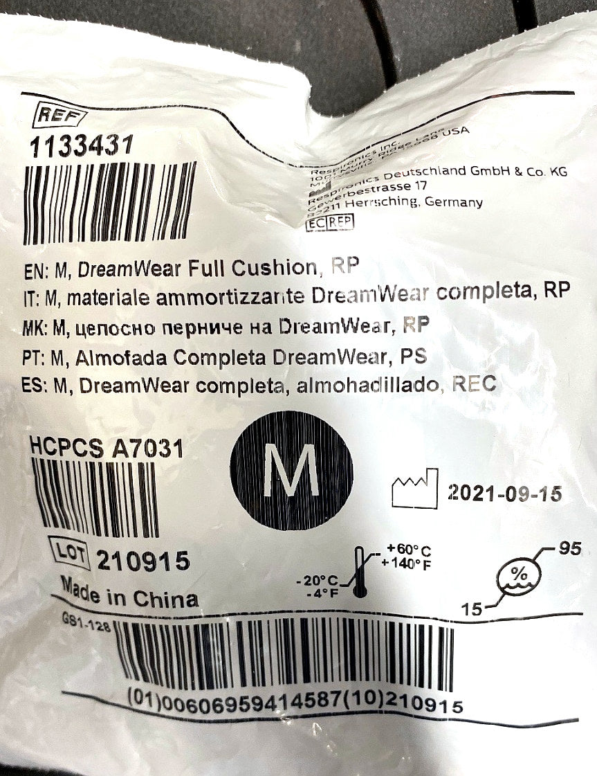1133431 - RESPIRONICS - Dream wear full cushion, (EA/1)