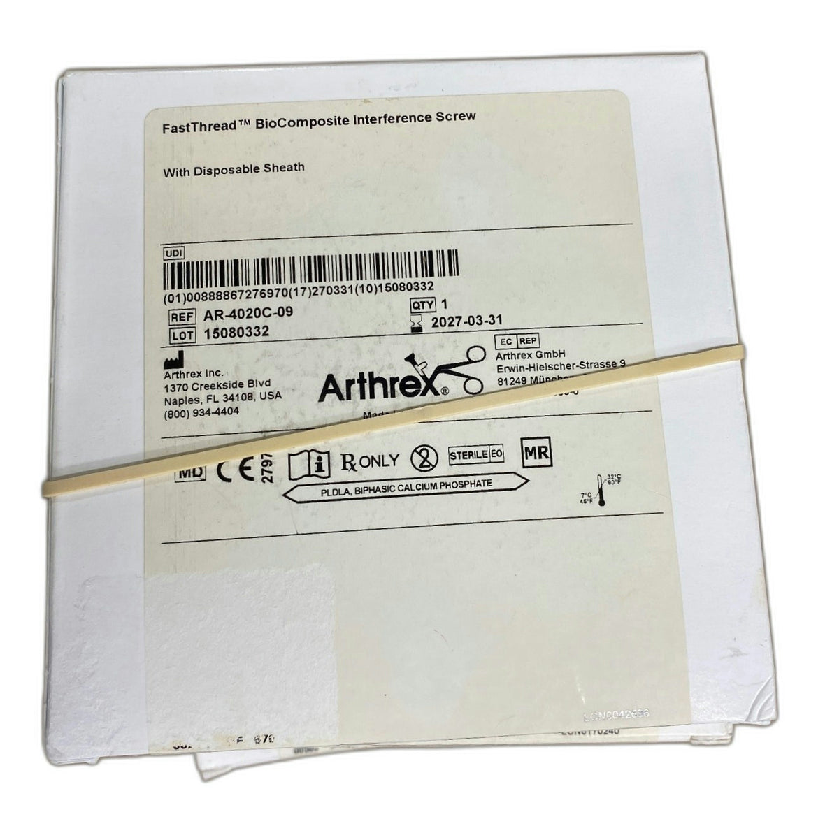 AR-4020C-09 - ARTHREX - Ø9X 20MM BC IF SCRW, VENTED, (BX/1)
