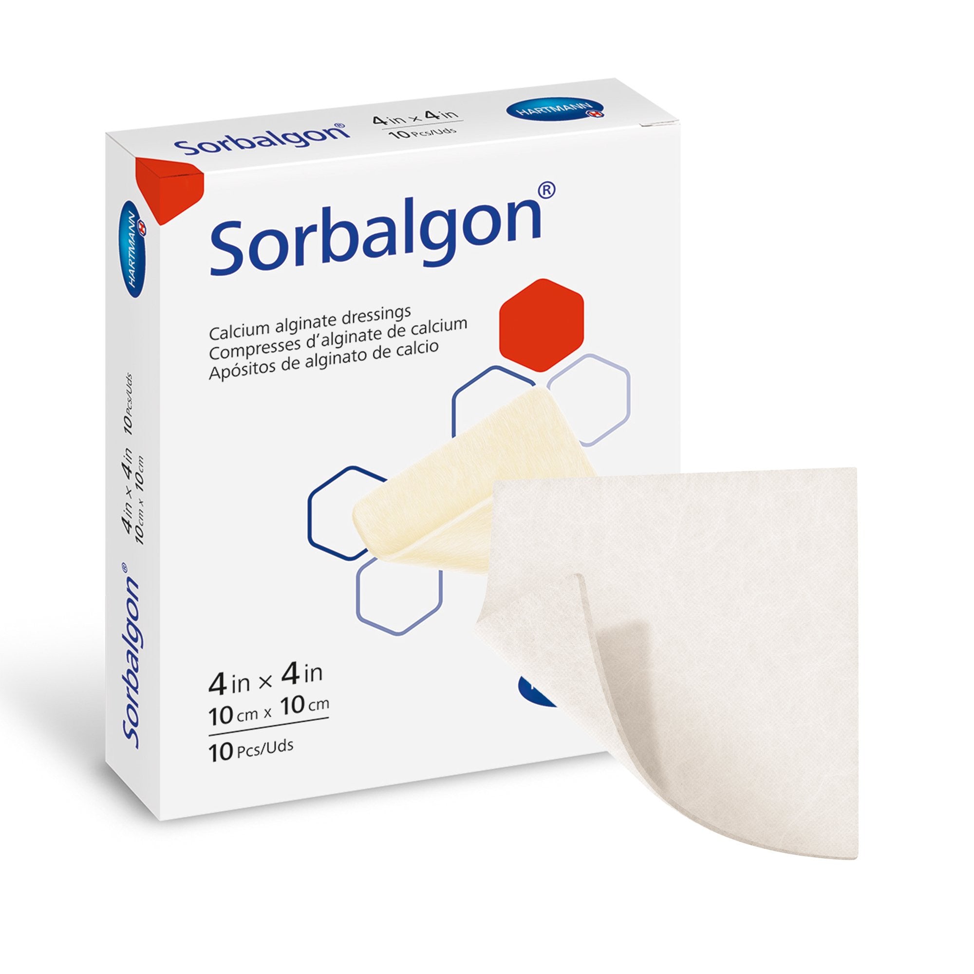 473914 - Sorbalgon - Sorbalgon Alginate Dressing 4 X 4 Inch Square, 49210001, Pack of 1, (EA)