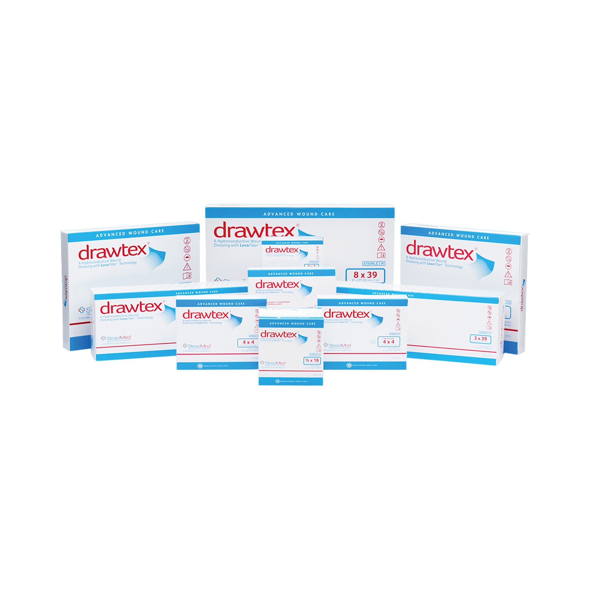 784023 - Drawtex - Drawtex Hydroconductive Wound Dressing 4 X 39 Inch Roll, 00306, Box of 5, (BX)