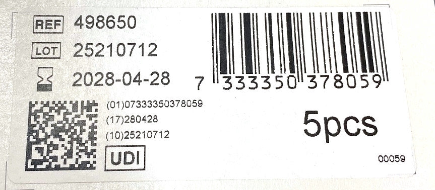 498650 - MÖLNLYCKE - Mepilex Border Post-Op Ag 10x35cm, (BX/5)