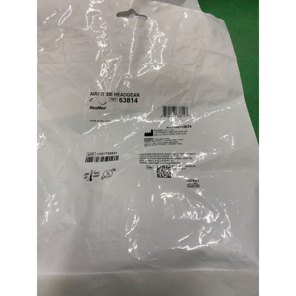 63814 - RESMED - AIRFIT 30I HEADGEAR, (EA/1)
