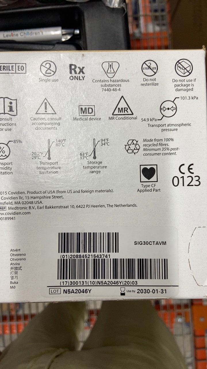 SIG30CTAVM - COVIDIEN - Tri-Staple 2.0 Single-Use Curved Tip Reload with Tri-Staple Technology, 30 mm Size, (BX/6)