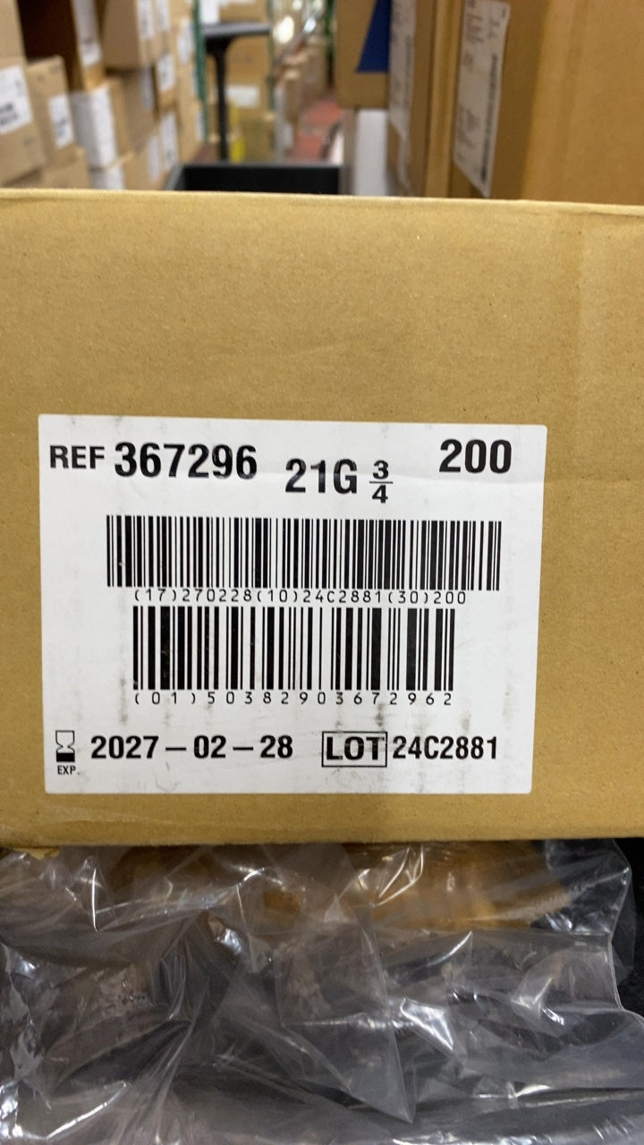 367296 - BD - Bd Vacutainer® Safety-Lok™ Blood Collection Set 21X.75 12 W/O Luer, (CS/200)