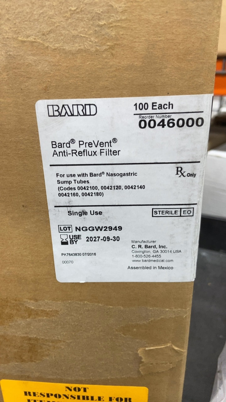 46000 - BARD - Bard® Prevent® Anti-Reflux Filter, (BX/10)