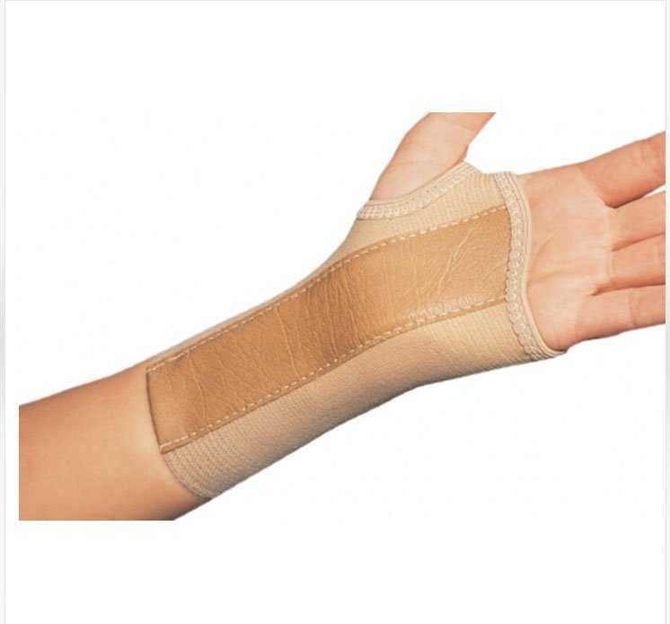 381018 - ProCare - Wrist Brace ProCare Low Profile / Contoured / Wrap Around Aluminum / Cotton / Elastic Left Hand Beige Small 79-87083 Pack of 1, (EA)