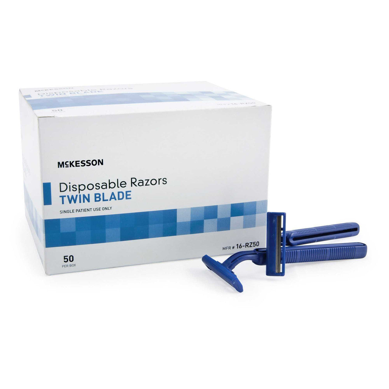 474704 - McKesson - McKesson Personal Razor, Single Edge Twin Blade, NonSterile, Sample Pack of 1, (EA)