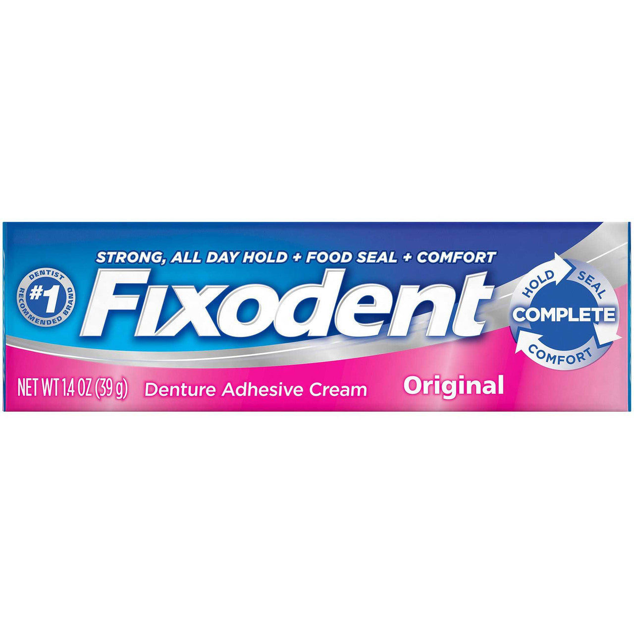 824246 - Fixodent - Denture Adhesive Fixodent Original Cream 1.4 oz. Case of 24, (CS)