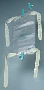 191934 - Bard - Bard Urinary Leg Bag with Anti-Reflux Valve and Fabric Straps, without Tubing, without Sample Port, 950 mL, Case of 50, (CS)