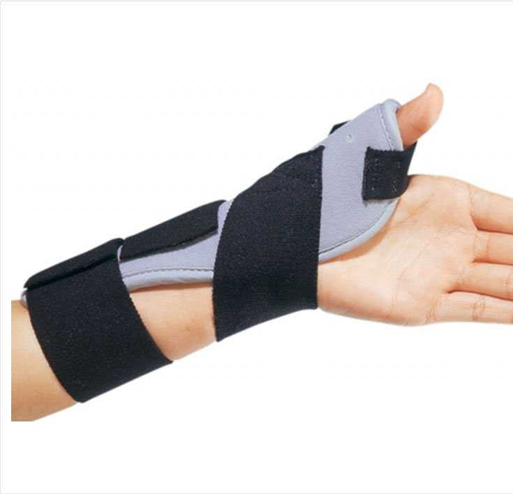 412020 - ThumbSPICA - Thumb Splint ThumbSPICA One Size Hook and Loop Closure Left Hand Black / Blue 79-87101 Pack of 1, (EA)