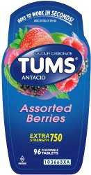 866201 - Tums - Antacid Tums Extra Strength 750 mg Strength Chewable Tablet 96 Bottle of 1, (BT)